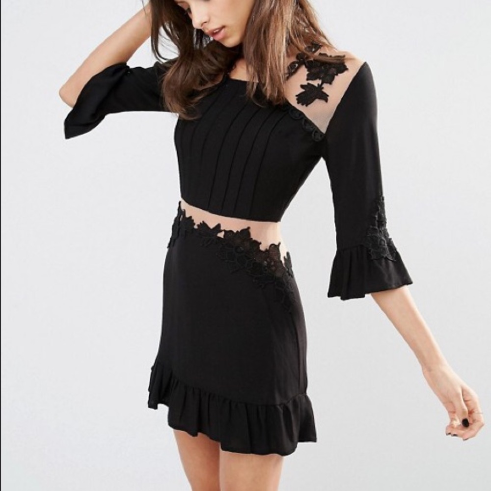 For Love and Lemons Lilou Appliqué Dress